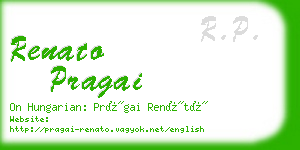 renato pragai business card